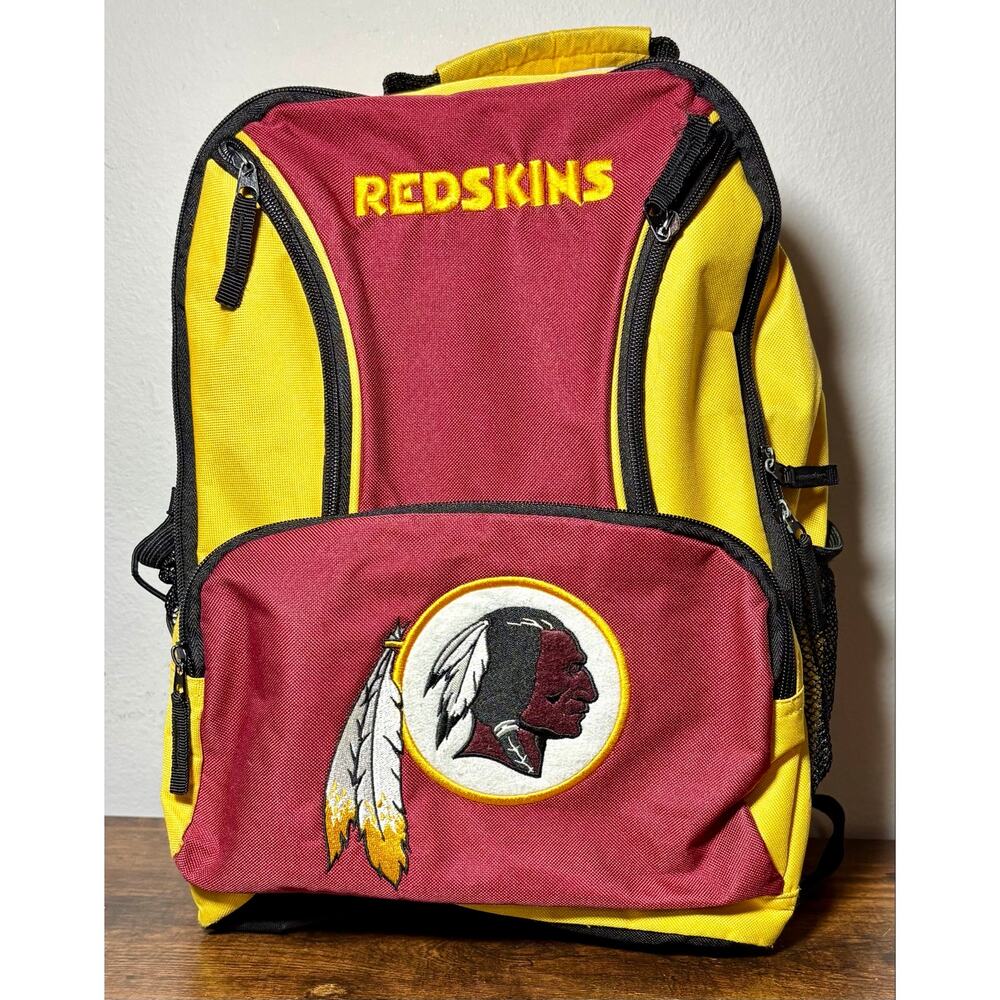 Vintage Washington Redskins NFL Embroidered Burgundy & Gold Backpack Bookbag